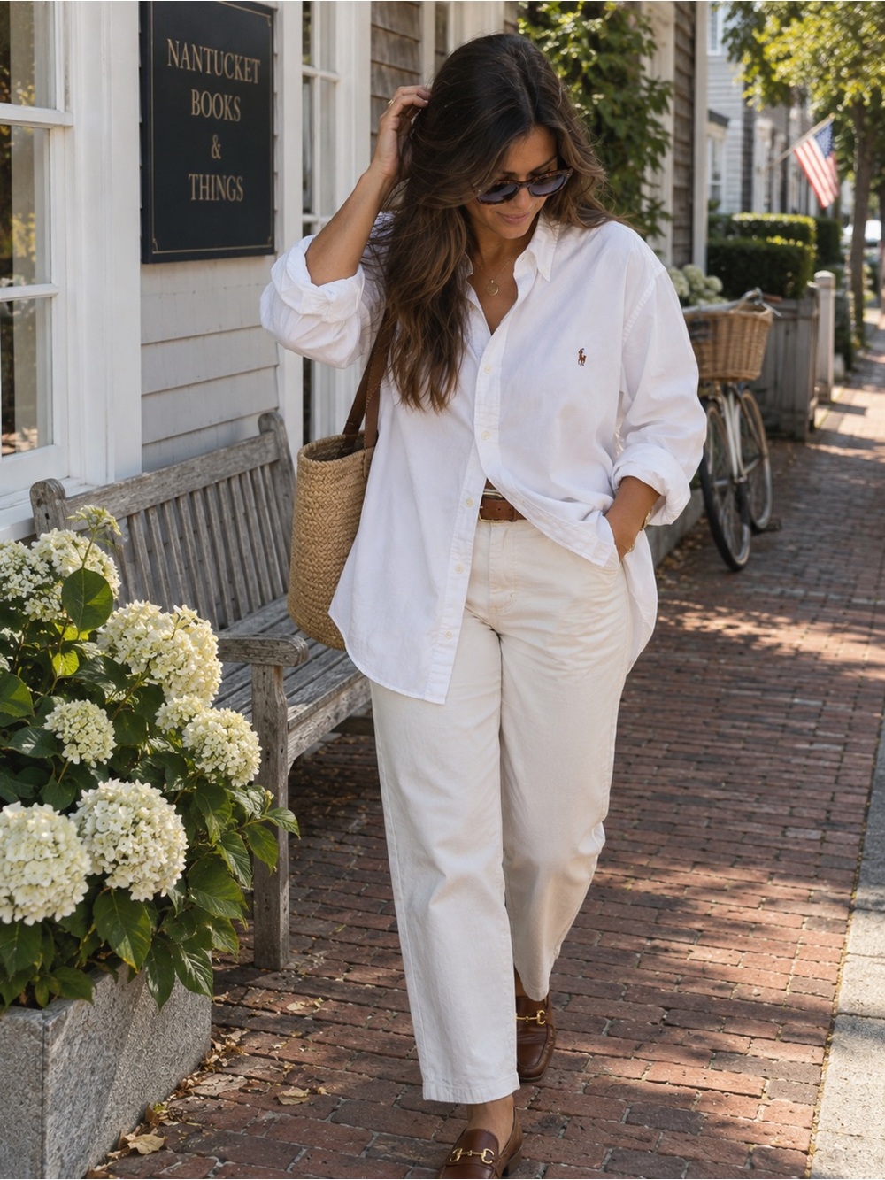 Ralph Lauren White Cotton Oxford Shirt Oversized Boyfriend Preppy Classic Plus